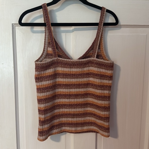 American Eagle Women's Striped Knit Tank Top Size Medium - Picture 6 of 8